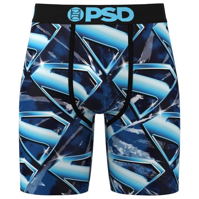 Psd 【 Superman Genesis Brief Men's Black/Blue 】 メンズ 黒色 ブラック 青色 ブルー