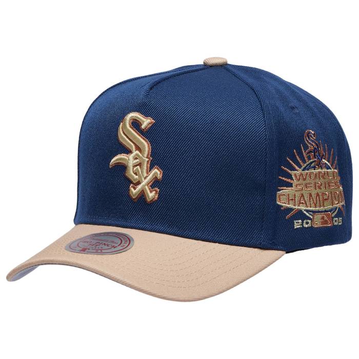 ミッチェル&ネス Mitchell & Ness 【 White Sox Navy & Tan Pro Pinch Cap Adult Navy/Tan 】 白色 ホワイト 紺色 ネイビー プロ キャップ 帽子 ユニセックス 紺色 ネイビー