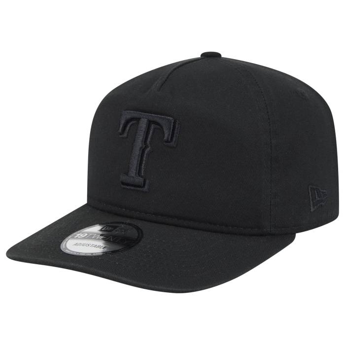 ニューエラ New Era 【 Rangers Core 19Twenty Cap Adult Black/Black/Black 】 レンジャース コア キャップ 帽子 ユニセックス 黒色 ブラック