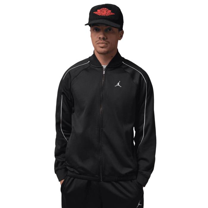 ナイキ ジョーダン Jordan 【 Brooklyn Tricot Track Suit Jacket Men's Black/White 】 ブルックリン トラック スーツ Jacket ジャケット メンズ 黒色 ブラック 白色 ホワイト