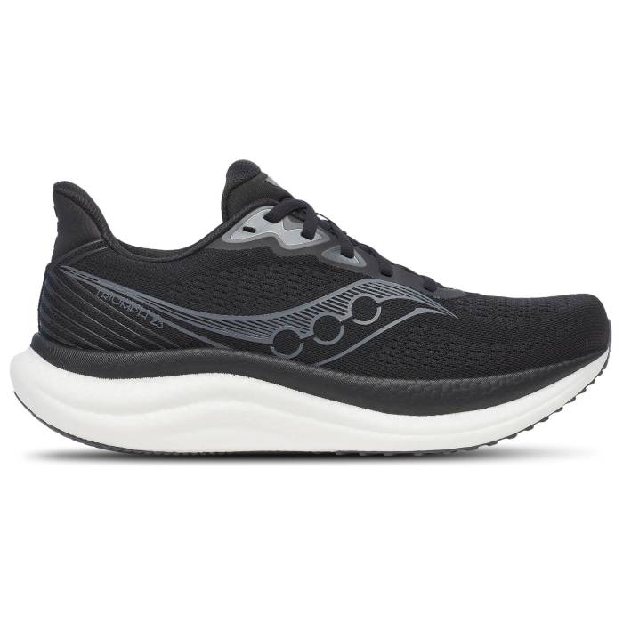 サッカニー Saucony 【 Triumph 23 - Men\u0027s Men\u0027s White/Black 】 メンズ メンズ 白いこと 白いこと 黒いこと 黒いこと