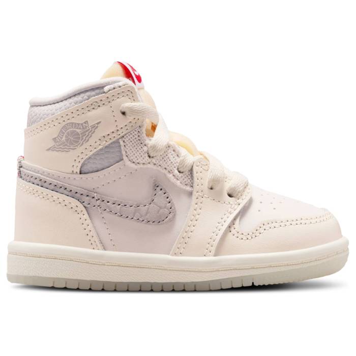 【★百貨店SALE★6/11真夜中2時迄】ナイキ ジョーダン Jordan 【 Retro 1 High - Boys\u0027 Toddler Boys\u0027 Toddler Pale Ivory/University Red/Pale Ivory 】 レトロ ご機嫌 もの言う花 乳飲み子用 もの言う花 象牙色 Red 赤・赤いこと