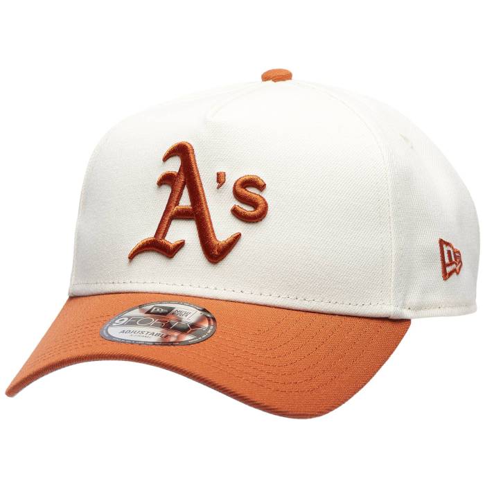 ニューエラ New Era 【 Athletics 940 A Frame Cap - Adult Adult Orange/White 】 アスレチックス キャップ 帽子 ユニセックス orange 橙・オレンジ 白色 ホワイト｜スニケス