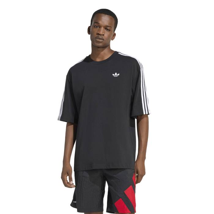 アディダス Adidas 【 Os 3S T-Shirt - Men's Men's Black/White 】 Tシャツ メンズ メンズ 黒色 ブラック 白色 ホワイト|スニケス