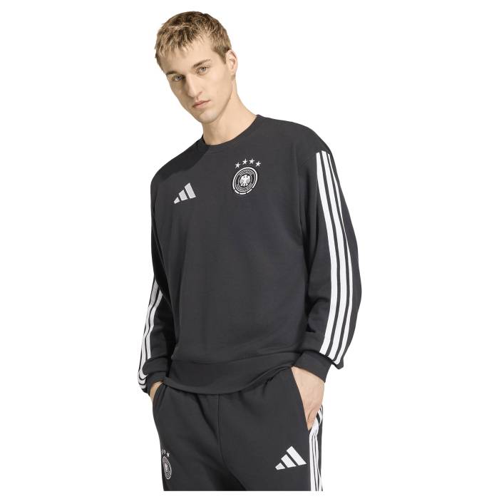 アディダス Adidas 【 Germany Dna Crew Sweat - Men\u0027s Men\u0027s Black 】 労働者の一団 Sweat 汗水 メンズ メンズ 黒いこと 黒いこと