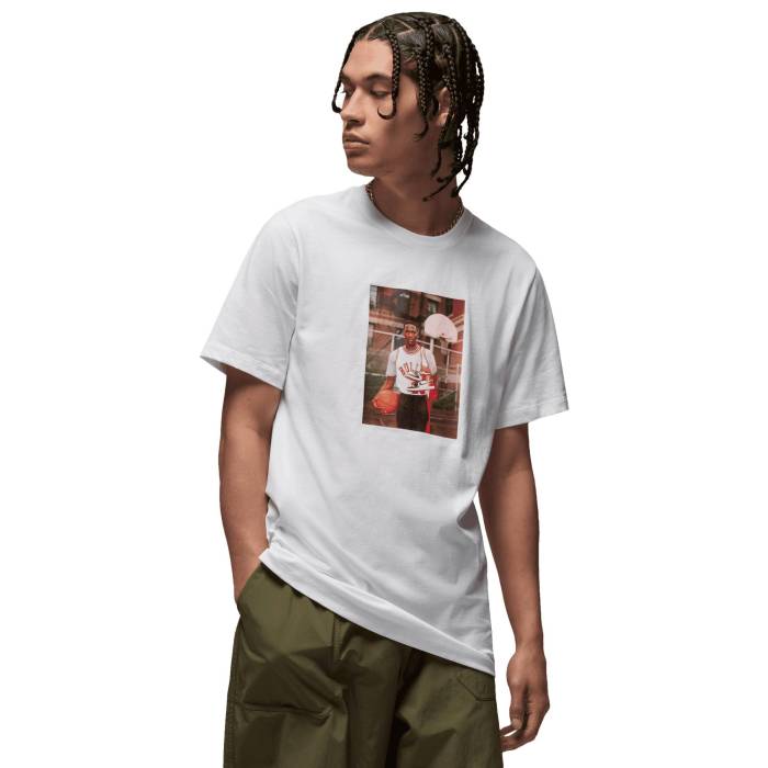 ナイキ ジョーダン Jordan 【 Brand Photo Short Sleeve Crew - Men's Men's White/Black 】 Sleeve スリーブ クルー メンズ メンズ 白色 ホワイト 黒色 ブラック|スニケス