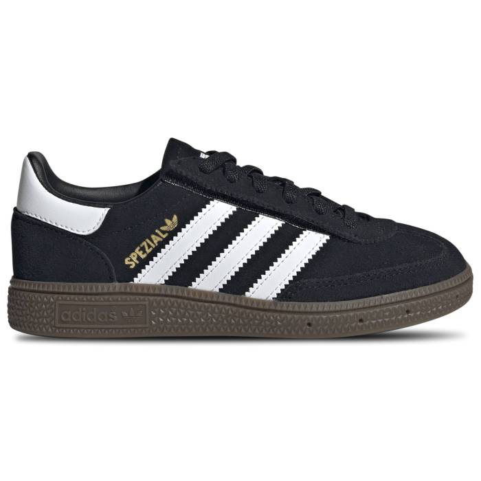 アディダス Adidas 【 Originals Handball Spezial Elastic Lace - Boys\u0027 Preschool Boys\u0027 Preschool Ftwr White/Core Black/Gum 】 オリジナルス ハンドボール スペシアル お坊っちゃん 御姉さん 赤ちゃん用 お坊っちゃん キッズ 白いこと ホワイ