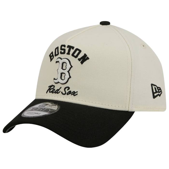 ニューエラ New Era 【 Red Sox 9Forty A-Frame Upsd Arch Cap - Adult Adult White/Black 】 Red 赤・レッド キャップ 帽子 ユニセックス 白色 ホワイト 黒色 ブラック|スニケス