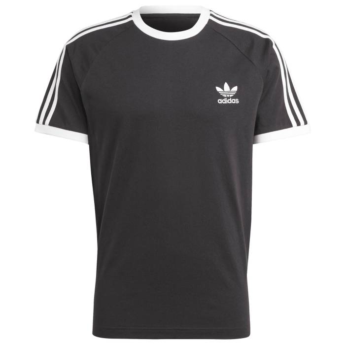 アディダス Adidas 【 Originals Adicolor Classics 3-Stripes T-Shirt Men's Black/White 】 オリジナルス Tシャツ メンズ 黒色 ブラック 白色 ホワイト