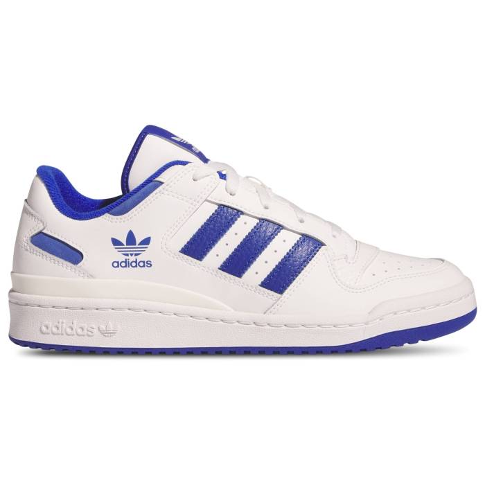 【★百貨店SALE★6/11真夜中2時迄】アディダス Adidas 【 Originals Forum Low 塩素 - Men\u0027s Men\u0027s White/Team Royal Blue/White 】 オリジナルス 討論会 メンズ メンズ 白いこと 白いこと Team 野球クラブ 青碧 青碧
