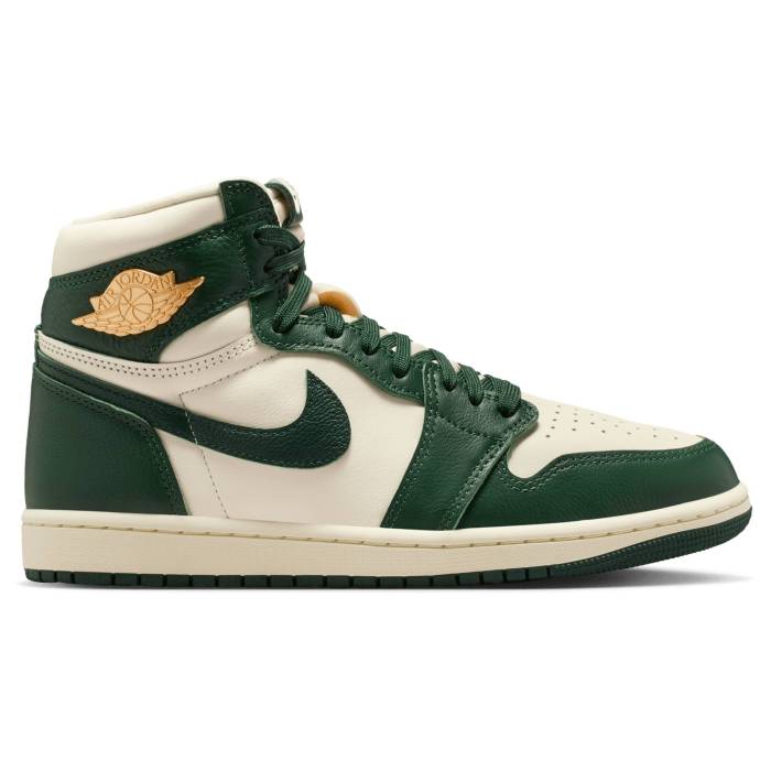 ナイキ ジョーダン Jordan 【 Air Retro 1 Hi Rmstd - Women's Women's Pale Ivory/Fir/Pro Green 】 レトロ レディース レディース アイボリー プロ green 緑・グリーン|スニケス