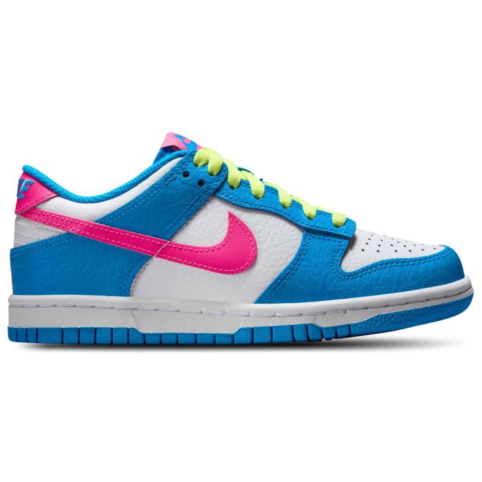 【★百貨店SALE★6/11真夜中2時迄】ナイキ Nike 【 Dunk Low ナトリウム - Boys\u0027 Grade School Boys\u0027 Grade School Pink/Photo Blue 】 ダンク お坊っちゃん キッズ pink サクラ色 青碧 青碧