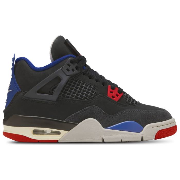 【★百貨店SALE★6/11真夜中2時迄】ナイキ ジョーダン Jordan 【 Air  4 Retro Remastered  - Boys\u0027 Grade School Boys\u0027 Grade School Fire Red/Black/Deep Royal Blue 】 レトロ お坊っちゃん キッズ 火の手 Red 赤・赤いこと 黒いこと 黒いこと ディープ 青碧 青碧
