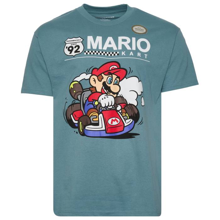 【★百貨店SALE★6/11十二時2時迄】Graphic Tees 【 Mario Kart T-Shirt - Men\u0027s Men\u0027s Blue 】 プルオーバー メンズ メンズ 青み 青色