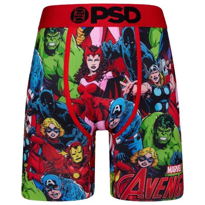 Psd 【 Avengers Squad Underwear - Men\u0027s Men\u0027s Red/Green/Blue 】 アンダーお召しもの 肌付き メンズ メンズ Red 赤・赤いこと green 緑・緑であること 青み 青色