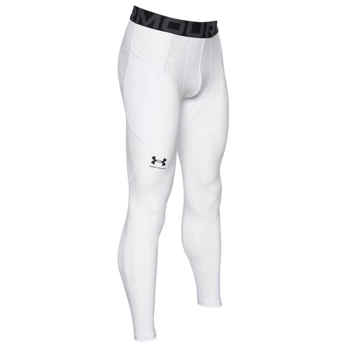 アンダーアーマー Under Armour 【 Hg Armour 2.0 Compression Tights - Men's Men's White/Black 】 コンプレッション Tights タイツ メンズ メンズ 白色 ホワイト 黒色 ブラック｜スニケス
