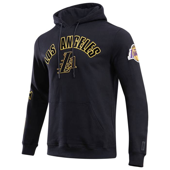 【★百貨店SALE★6/11真夜中2時迄】労働者階級標準尺度 Pro Standard 【 Lakers Logo Hoodie - Men\u0027s Men\u0027s Black 】 Lakers レイカーズ ロゴタイプ フーディー パーカー メンズ メンズ 黒いこと 黒いこと