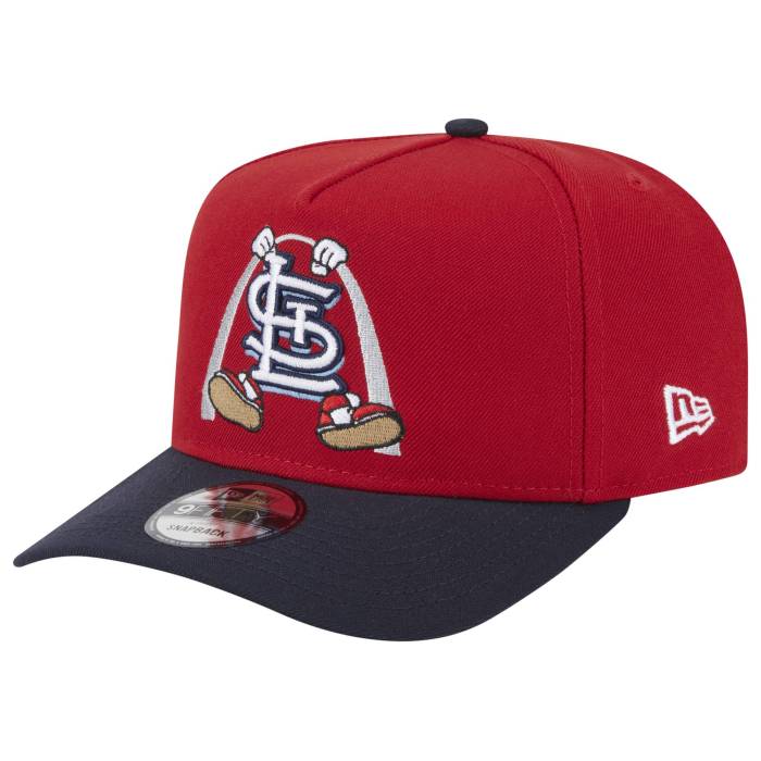 ニューエラ New Era 【 Cardinals 9Fifty A-Frame Cartoon Cap - Adult Adult Red/Navy 】 カージナルス キャップ 帽子 ユニセックス Red 赤・レッド 紺色 ネイビー｜スニケス