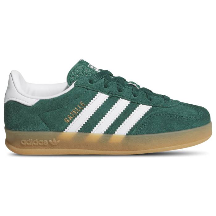 アディダス Adidas 【 Originals Gazelle Indoor - Girls\u0027 Preschool Girls\u0027 Preschool Gum/Collegiate Green/Ftwr White 】 オリジナルス ガゼル お坊っちゃん 御姉さん 赤ちゃん用 お坊っちゃん キッズ green 緑・緑であること 白いこと 白いこと