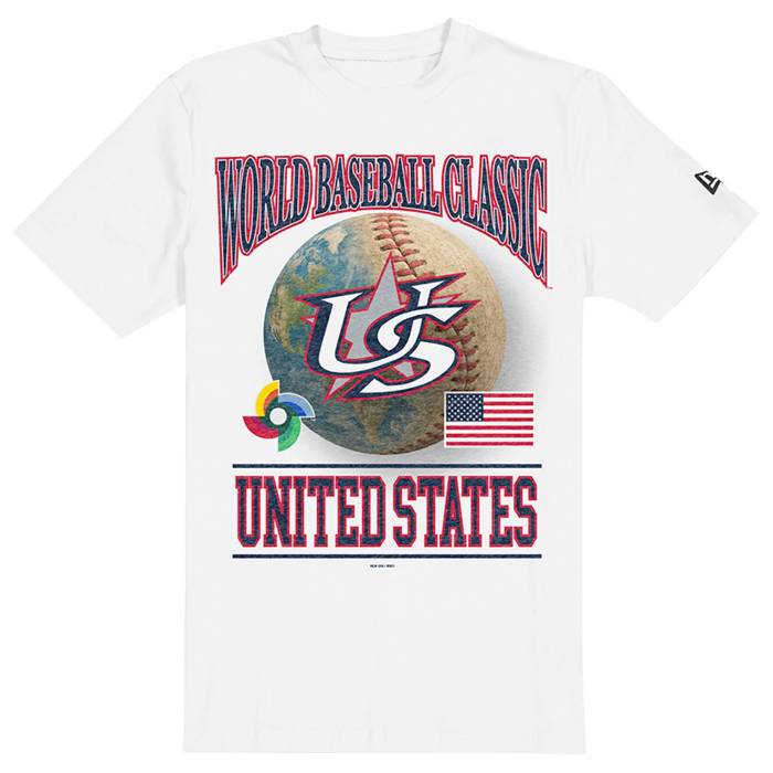 ニュー内鰓 New Era 【 Wbc26 Event Short Sleeve T-Shirt United States - Men\u0027s Men\u0027s White 】 Sleeve 捩り プルオーバー ユナイテッド メンズ メンズ 白いこと 白いこと