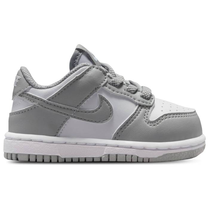 【★百貨店SALE★6/11真夜中2時迄】ナイキ Nike 【 Dunk Low N Bte - Boys\u0027 Toddler Boys\u0027 Toddler White/Smoke Grey 】 ダンク もの言う花 乳飲み子用 もの言う花 白いこと 白いこと 薄墨色 薄墨色