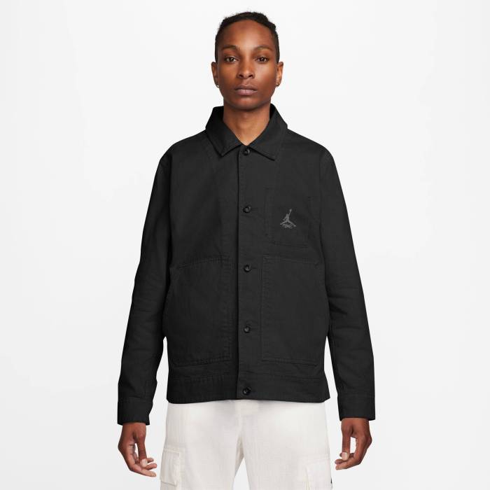 ナイキ ジョーダン Jordan 【 Essential Statement Chicago Jacket Men's Black/Black 】 シカゴ Jacket ジャケット メンズ 黒色 ブラック