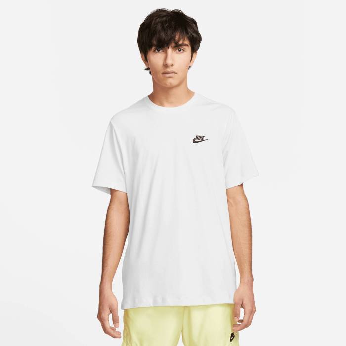 ナイキ Nike 【 Nsw Club Short Sleeve T-Shirt Men's White/Black 】 クラブ Sleeve スリーブ Tシャツ メンズ 白色 ホワイト 黒色 ブラック