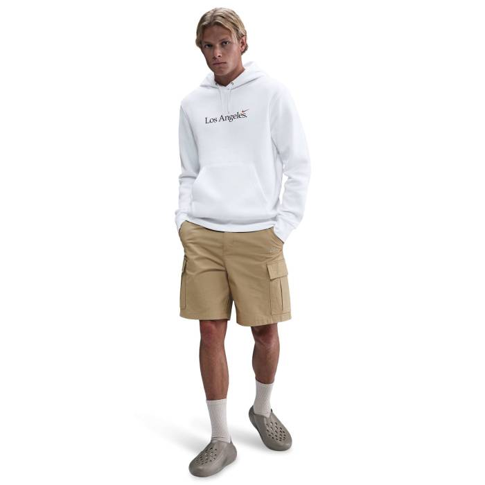 ナイキ Nike 【 La Template Club Bb Pullover Hoodie Men's White/Cosmic Clay 】 ロサンゼルス クラブ フーディー パーカー メンズ 白色 ホワイト