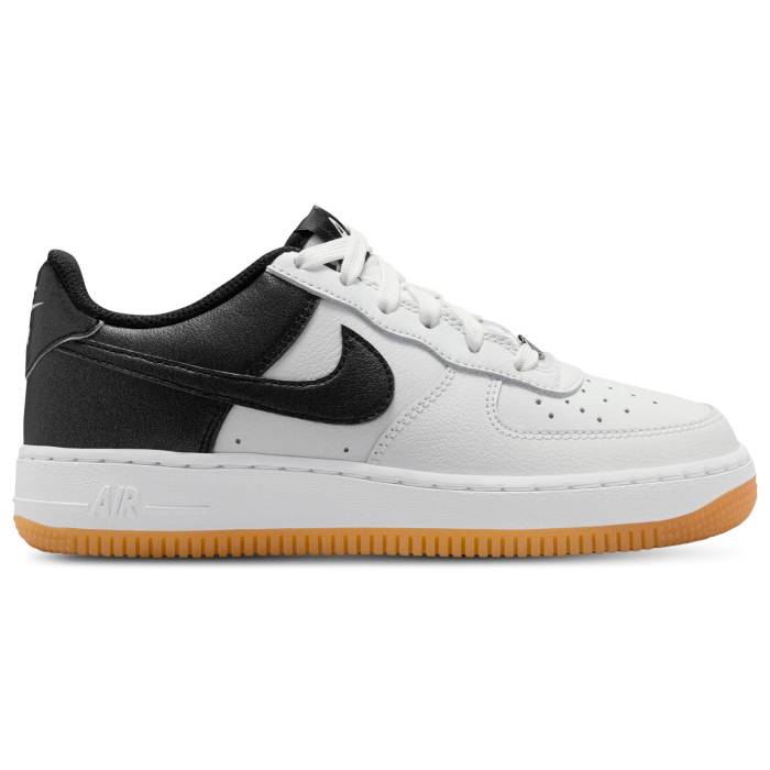 ナイキ Nike 【 Air Force 1 Lv8 5 Boys' Grade School Summit White/Black/Grey 】 ジュニア キッズ 白色 ホワイト 黒色 ブラック 灰色 グレー