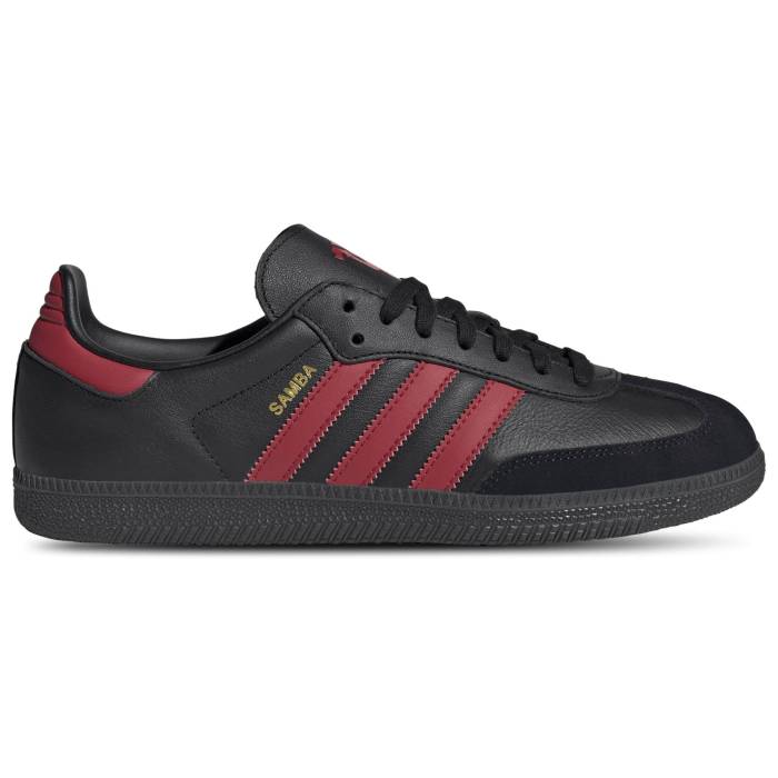 アディダス Adidas 【 Samba Manu - Men\u0027s Men\u0027s Black/Red 】 サンバ メンズ メンズ 黒いこと 黒いこと Red 赤・赤いこと