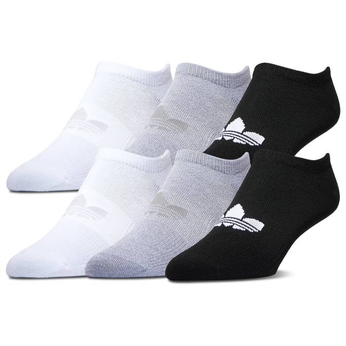アディダス Adidas 【 Originals Superlite No Show 6Pk Socks - Men's Men's Heather Grey/Black/White 】 オリジナルス ソックス・靴下 メンズ メンズ heather ヘザー 灰色 グレー 黒色 ブラック 白色 ホワイト｜スニケス