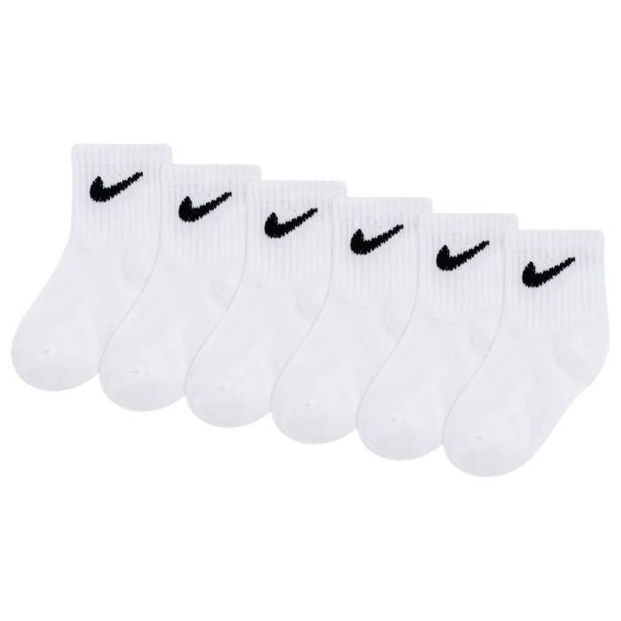 【★百貨店SALE★6/11真夜中2時迄】ナイキ Nike 【 Swoosh 6 Pack Ankle Socks - Boys\u0027 Infant Boys\u0027 Infant White/White 】 Swoosh スウッシュ・スウォッシュ 靴下・ソックス もの言う花 白いこと 白いこと