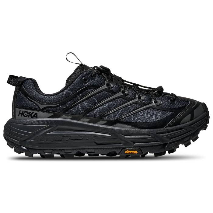 Hoka 【 Mafate Three2 Wordmark - Men\u0027s Men\u0027s Black/Outer Orbit 】 メンズ メンズ 黒いこと 黒いこと
