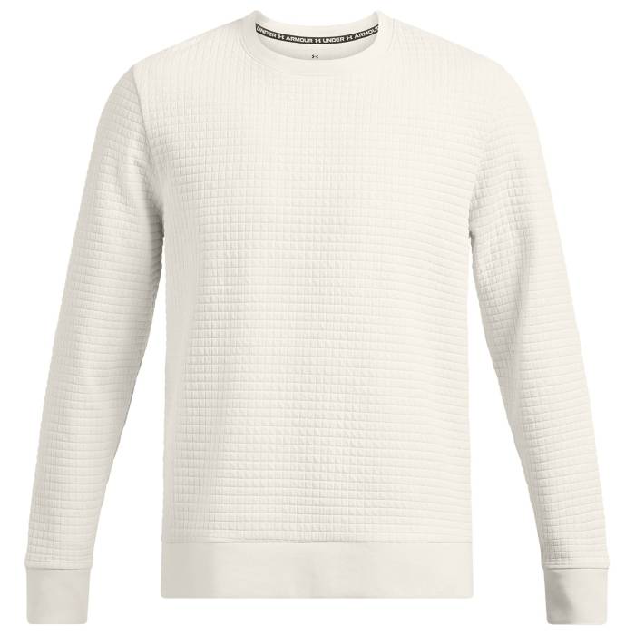 アンダーアーマー Under Armour 【 Unstoppable Fleece Grid Crew - Men's Men's Summit White/Black 】 フリース クルー メンズ メンズ 白色 ホワイト 黒色 ブラック|スニケス