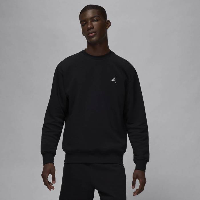 ナイキ ジョーダン Jordan 【 Brooklyn Fleece Crew - Men\u0027s Men\u0027s Black/White 】 ブルックリン フリース 労働者の一団 メンズ メンズ 黒いこと 黒いこと 白いこと 白いこと