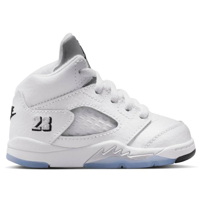 【★百貨店SALE★6/11真夜中2時迄】ナイキ ジョーダン Jordan 【 5 Retro Og - Boys\u0027 Toddler Boys\u0027 Toddler Black/Silver/White 】 レトロ もの言う花 みどり児用 もの言う花 黒いこと 黒いこと Silver しろがね色・しろがね色 白いこと 白いこと