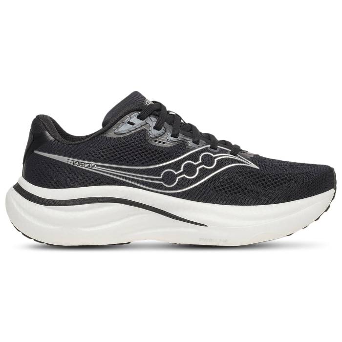 サッカニー Saucony 【 Ride 19 - Women's Women's Silver/Black 】 レディース レディース Silver 銀色・シルバー 黒色 ブラック|スニケス