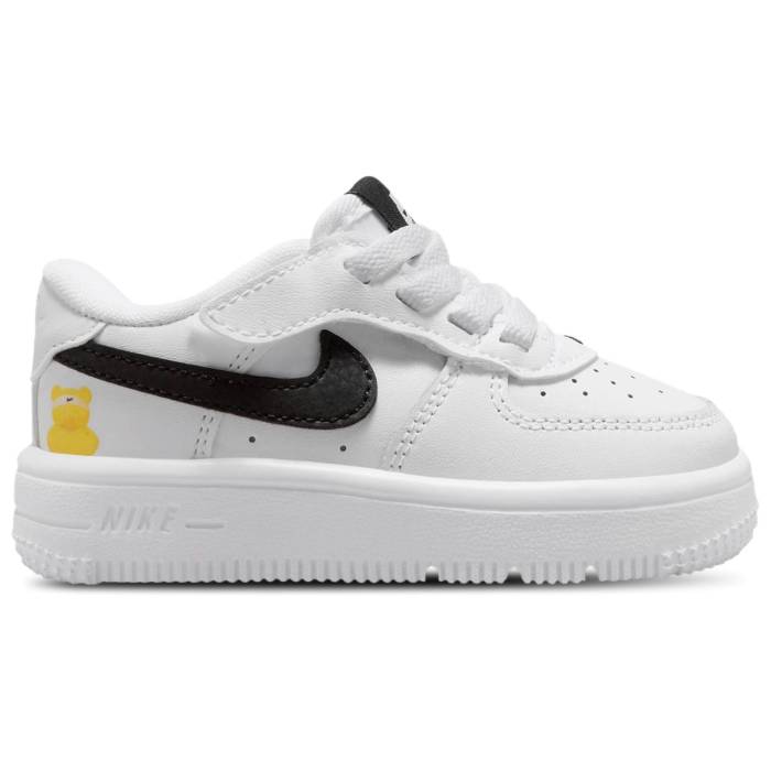 【★百貨店SALE★6/11真夜中2時迄】ナイキ Nike 【 Force 1 Low Easyon Gb - Boys\u0027 Toddler Boys\u0027 Toddler White/Black 】 もの言う花 乳飲み子用 もの言う花 白いこと 白いこと 黒いこと 黒いこと
