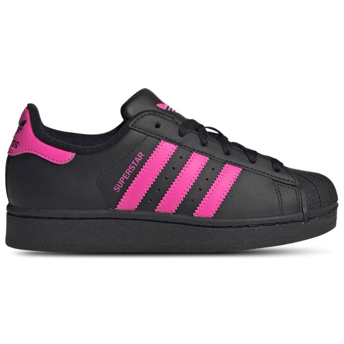 アディダス Adidas 【 Originals Superstar Ii Girls' Grade School Black/Pink 】 オリジナルス Superstar スーパースター ジュニア キッズ 黒色 ブラック pink ピンク