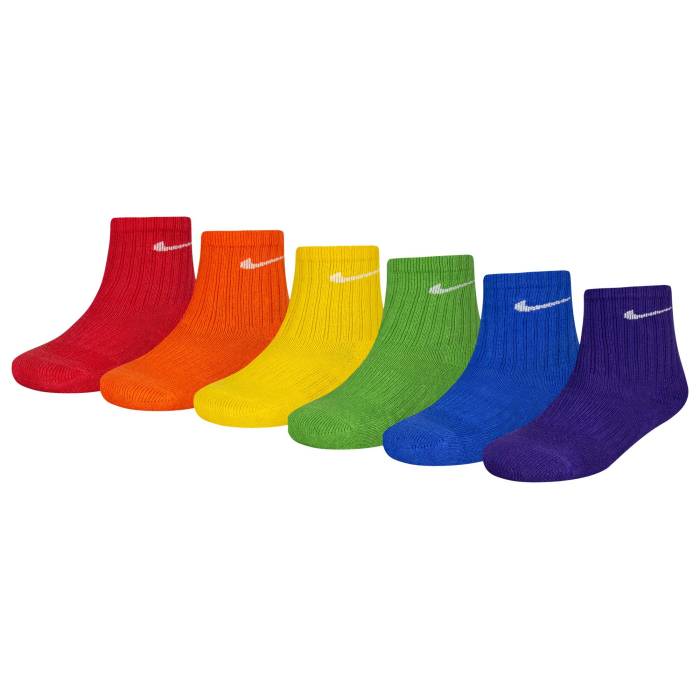 ナイキ Nike 【 Dri-Fit Performance Basic Crew Socks - Boys' Grade School Boys' Grade School Multi/Multi 】 ドライフィット パフォーマンス クルー ソックス・靴下 ジュニア キッズ|スニケス