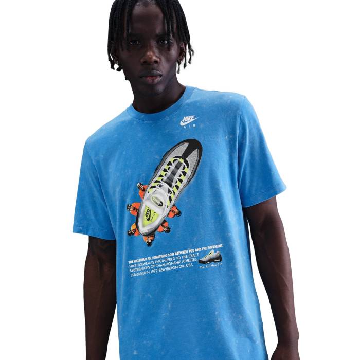 ナイキ Nike 【 Nsw Tee Oc Med Gfx Fw Cultur - Men's Men's Lt Photo Blue 】 Tシャツ メンズ メンズ 青色 ブルー｜スニケス