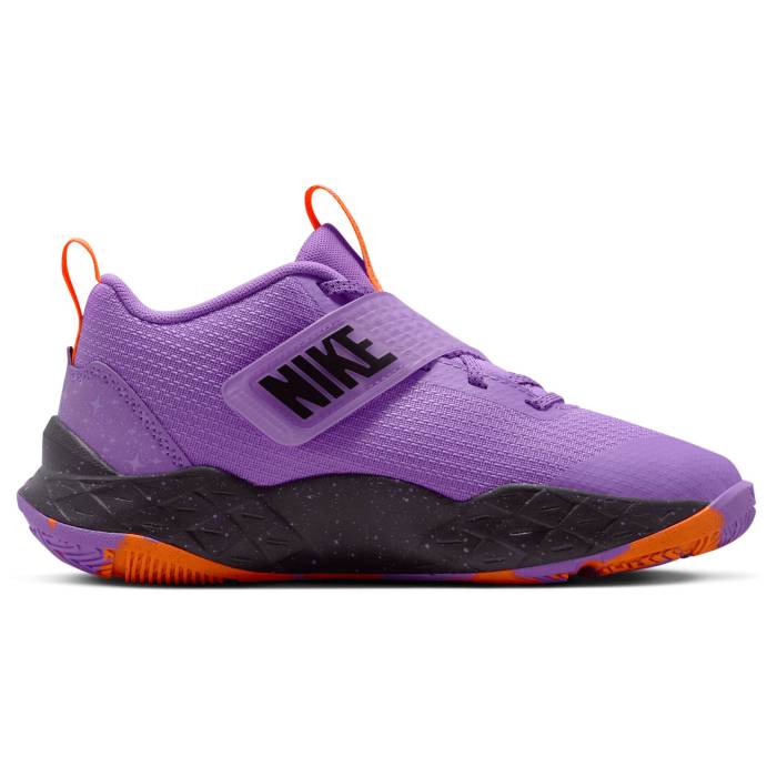 ナイキ Nike 【 Team Hustle D 12 Se - Boys\u0027 Grade School Boys\u0027 Grade School Bright Violet/Black/Total Orange 】 Team 野球クラブ お坊っちゃん キッズ 紫・相撲取り草 黒いこと 黒いこと orange 橙・オレンジ色