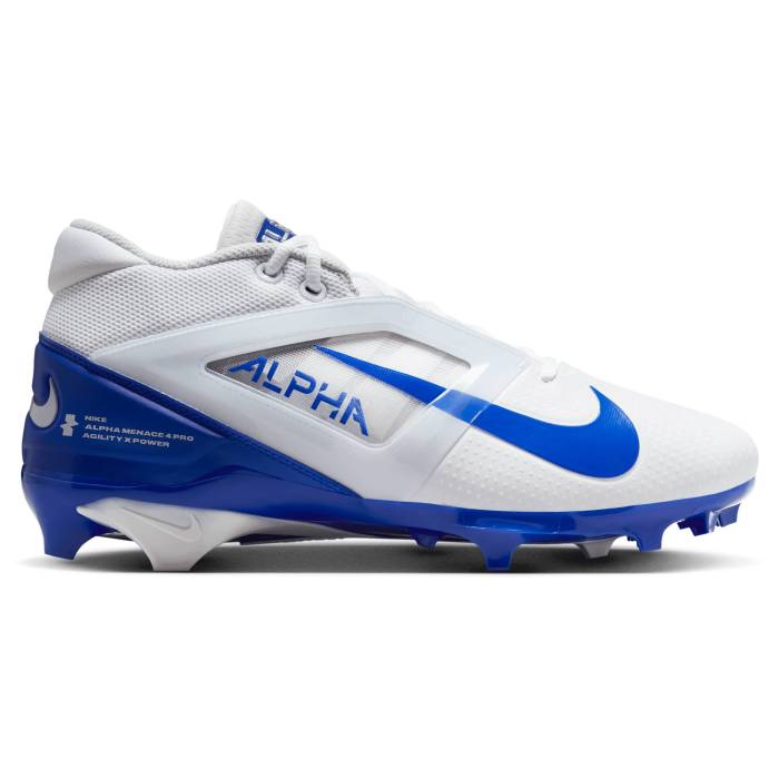 【★百貨店SALE★6/11真夜中2時迄】ナイキ Nike 【 Alpha Menace 4 Pro - Men\u0027s Men\u0027s White/Hyper Royal/Hyper Royal 】 アルファ 労働者階級 メンズ メンズ 白いこと 白いこと