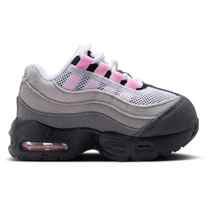 【★百貨店SALE★6/11真夜中2時迄】ナイキ Nike 【 Air Max 95 - Girls\u0027 Toddler Girls\u0027 Toddler Black/Pink Foam/Medium Grey 】 マックス もの言う花 みどり児用 もの言う花 黒いこと 黒いこと pink サクラ色 薄墨色 薄墨色