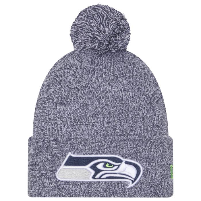 ニューエラ New Era 【 Seahawks Marl Pom Knit - Adult Adult Navy 】 シーホークス ニット ユニセックス 紺色 ネイビー｜スニケス
