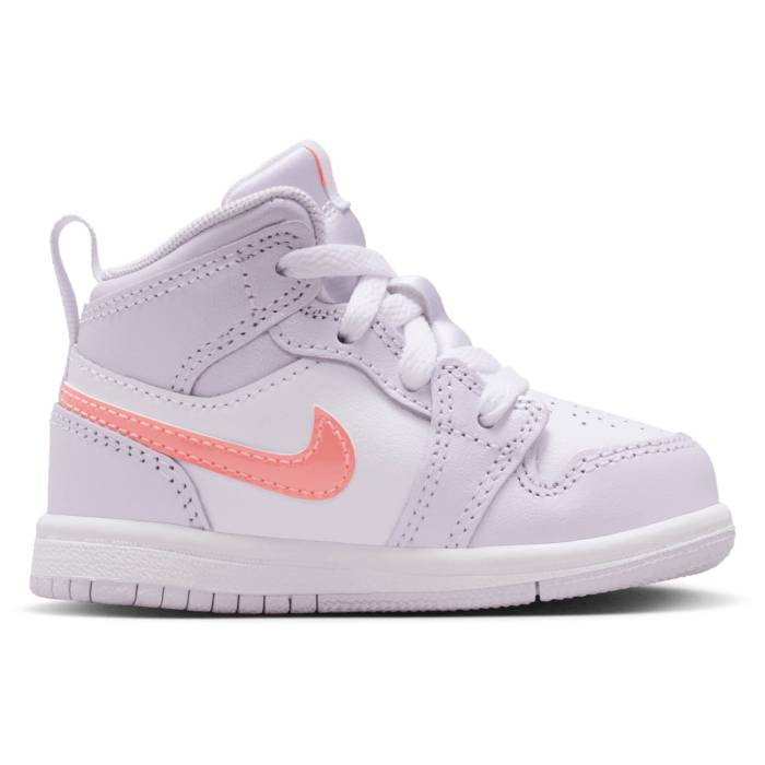 【★百貨店SALE★6/11真夜中2時迄】ナイキ ジョーダン Jordan 【 1 Mid Se Fem - Girls\u0027 Toddler Girls\u0027 Toddler Barely Grape/Atomic Pink 】 ミッド もの言う花 乳飲み子用 もの言う花 pink さくら色