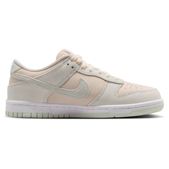 ナイキ Nike 【 Dunk Low Suede - Boys\u0027 Grade School Boys\u0027 Grade School Chalk/Barely Volt/White 】 ダンク スエード・スウェード お坊っちゃん キッズ 白いこと 白いこと