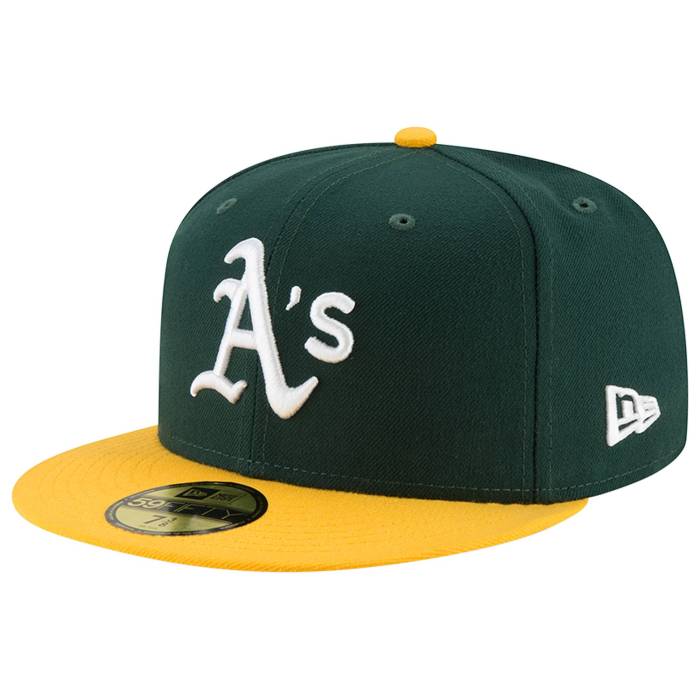 ニューエラ New Era 【 Athletics 59Fifty Authentic Cap Adult Green/Yellow 】 アスレチックス オーセンティック キャップ 帽子 ユニセックス green 緑・グリーン yellow 黄色・イエロー