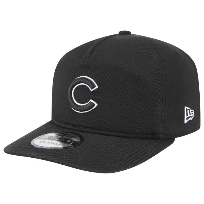 ニューエラ New Era 【 Cubs Core 19Twenty Cap Adult Black/Black/White 】 カブス コア キャップ 帽子 ユニセックス 黒色 ブラック 白色 ホワイト