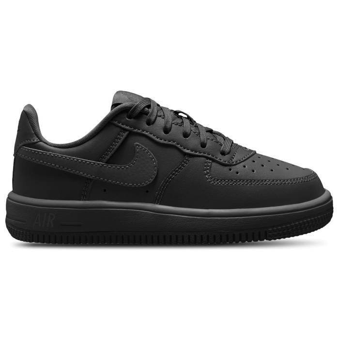 ナイキ Nike 【 Air Force 1 Low Lace Girls' Preschool Black/Black 】 ジュニア キッズ 黒色 ブラック
